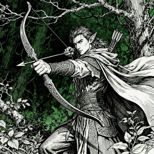 Hunter Drawings - AI Generated gallery