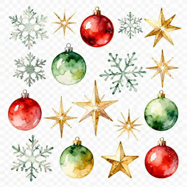 Christmas Ornament Clip Art - Made With AI gallery