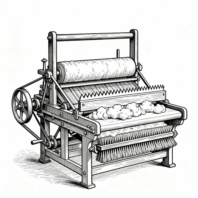 Cotton Gin Drawing Made Easy gallery