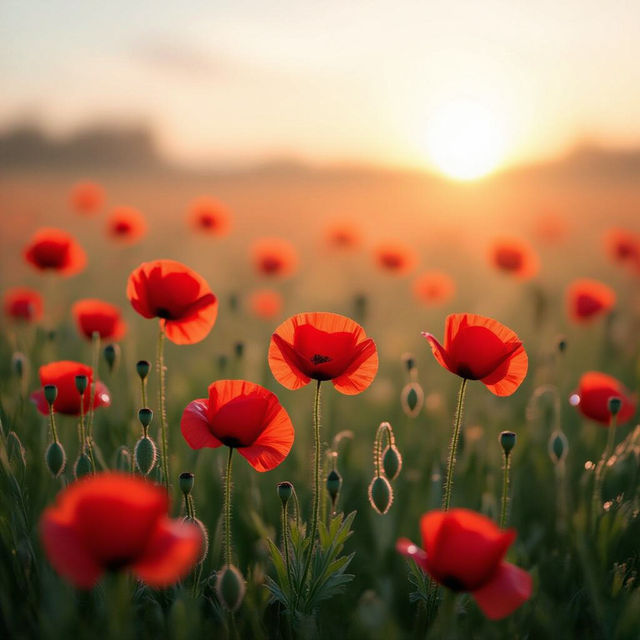 Poppy Flower Images - AI Generated gallery