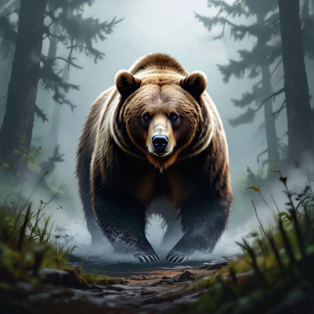 Bear Wall Art - AI Generated gallery
