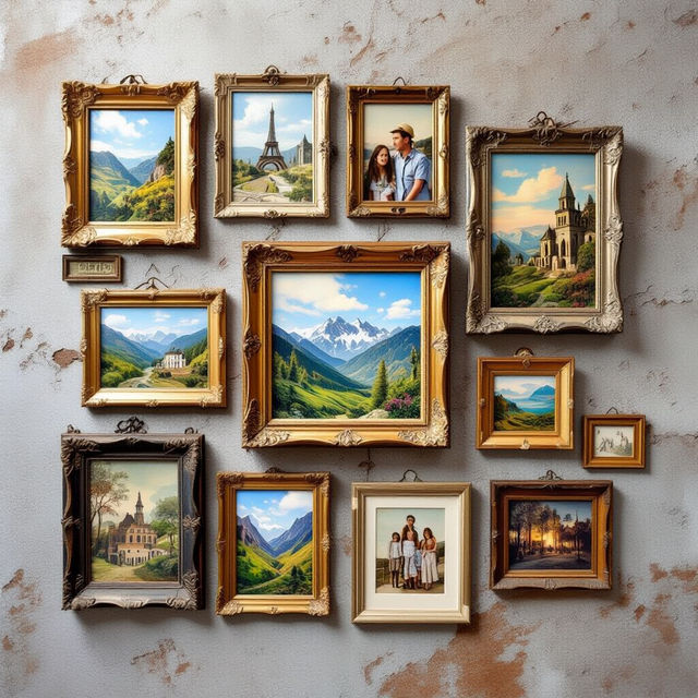 Picture Frame Collage Ideas gallery