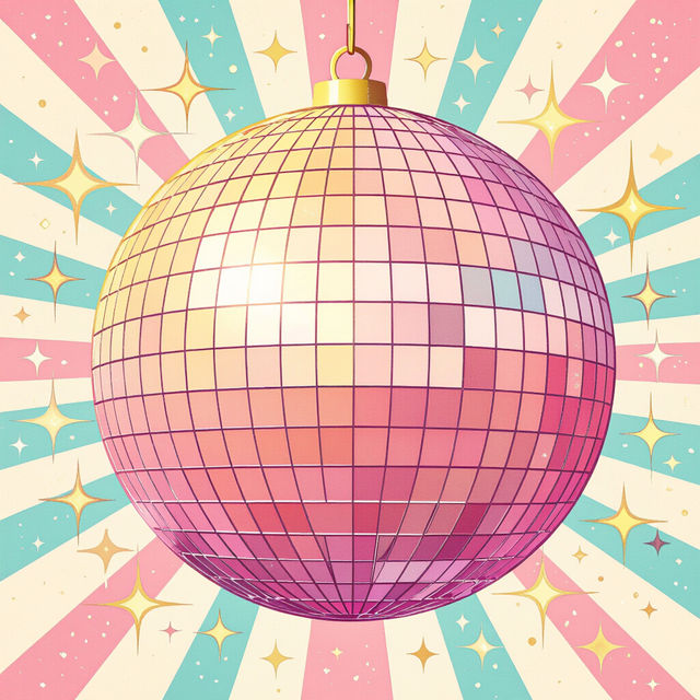 Preppy Disco Ball Wallpaper gallery