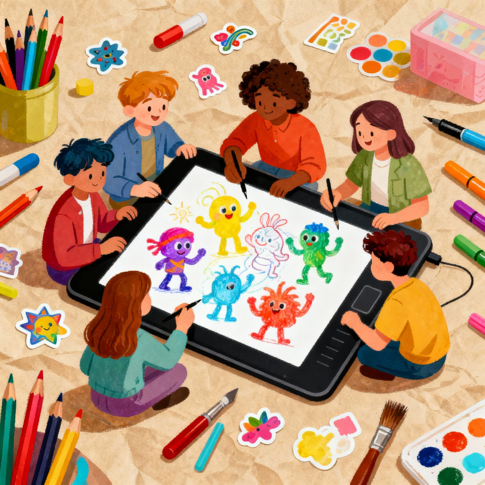 Drawing With Friends - AI Art Generator