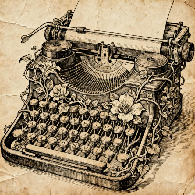 Typewriter Drawings - AI Generated Art gallery