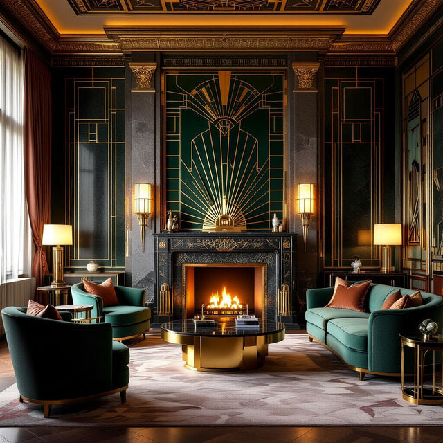 Art Deco Style Interior Design Examples gallery