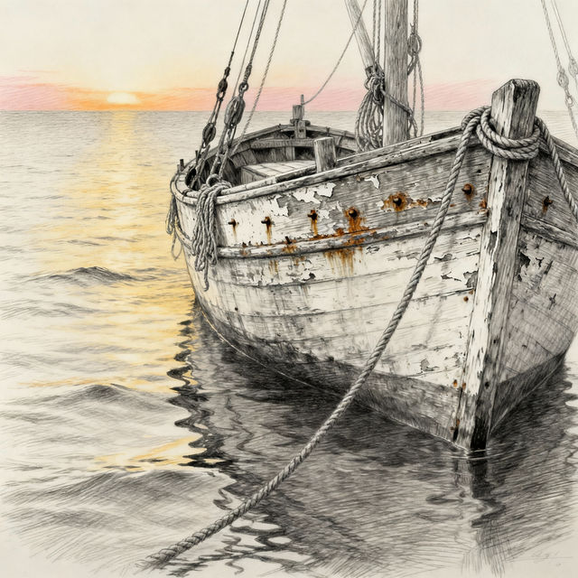 Fishing Boat Drawings - AI Generated gallery