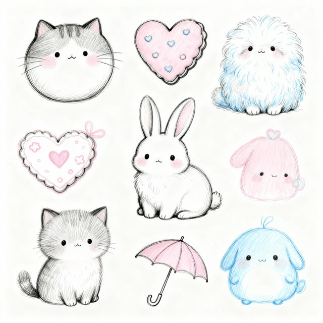 Cute Easy Drawings - Made With AI gallery