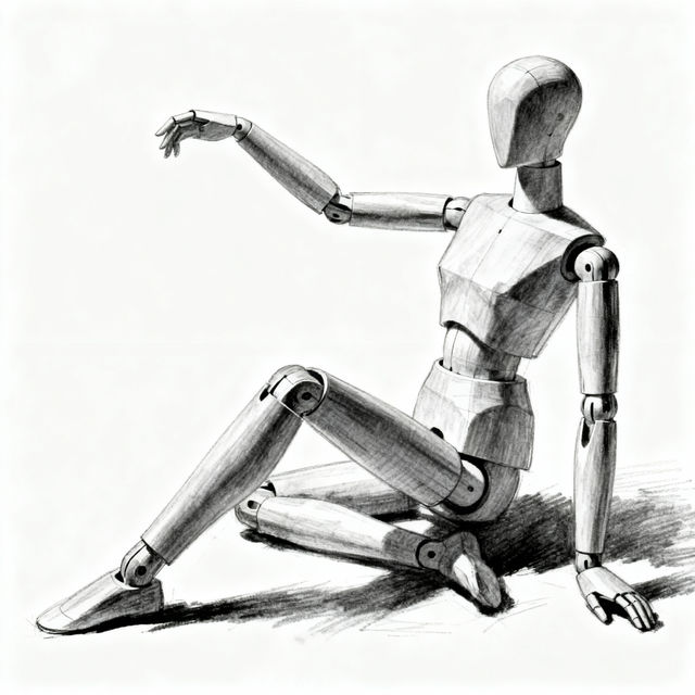 Manikin Drawings - AI Generated gallery