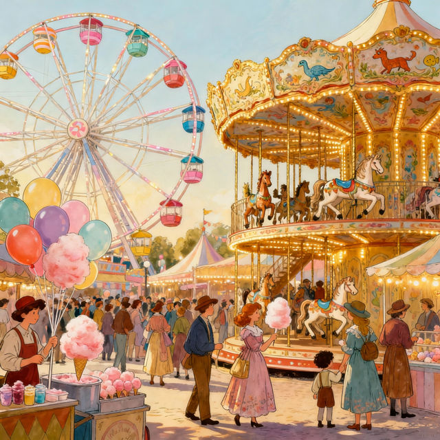 Carnival Drawings - AI Generated Art gallery