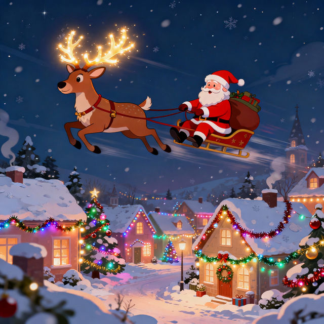 Christmas Pictures Cartoon - Made With AI gallery
