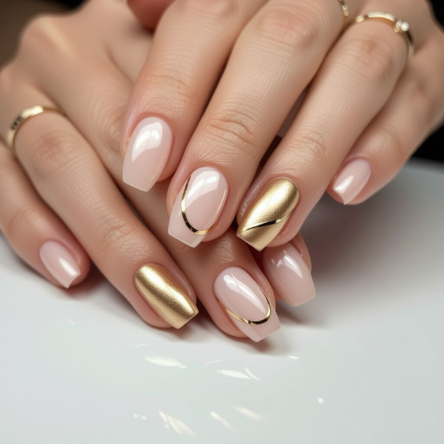 Classy Simple Nail Art Designs - Made With AI gallery