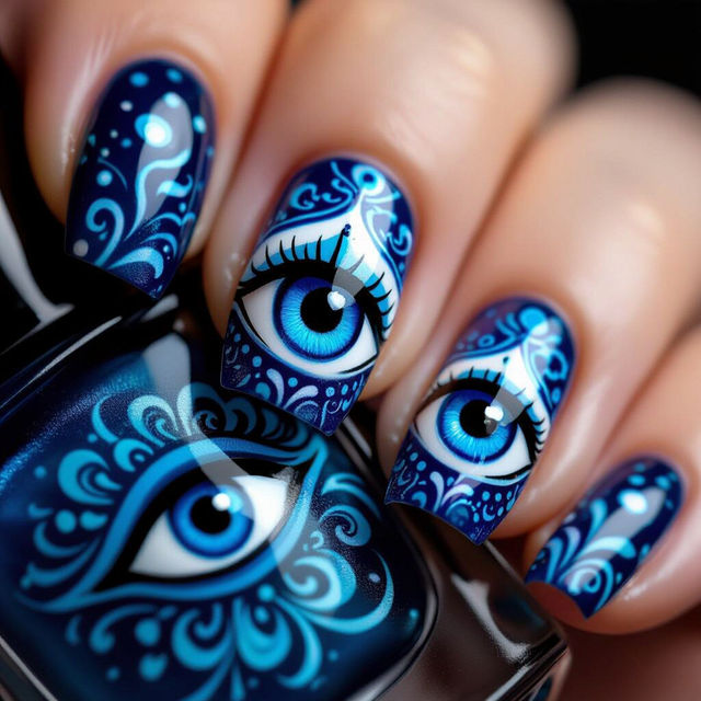 Evil Eye Nail Art gallery