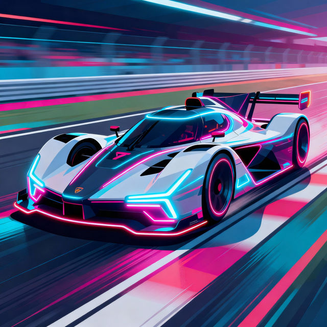 Race Car Drawings - AI Generated gallery