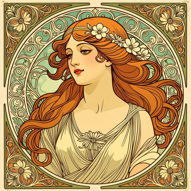 Art Nouveau Alphonse Mucha Style Art gallery