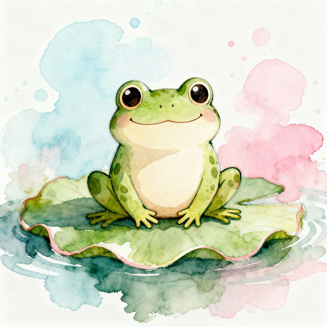 Sketch Cute Frog Drawings gallery