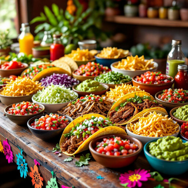 Pictures Of A Taco Bar gallery