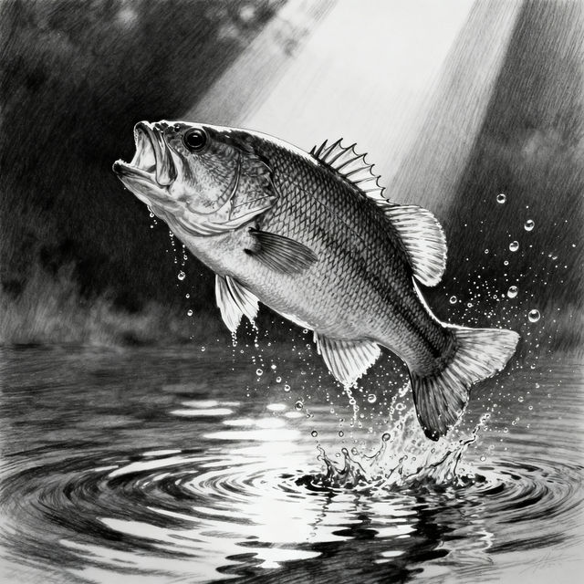 Largemouth Bass Drawings gallery