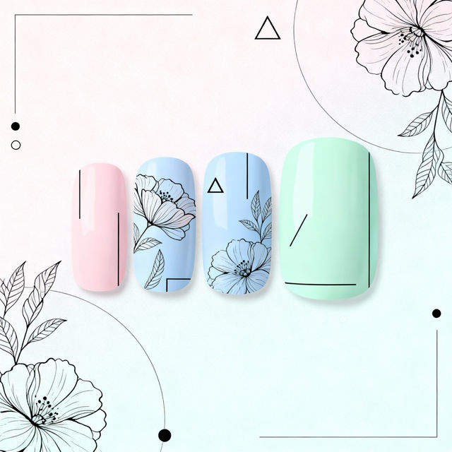 Nail Drawing Templates - AI Generated gallery