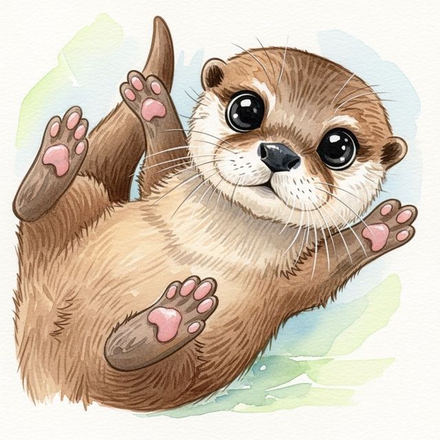 Generate an Otter Drawing With AI gallery