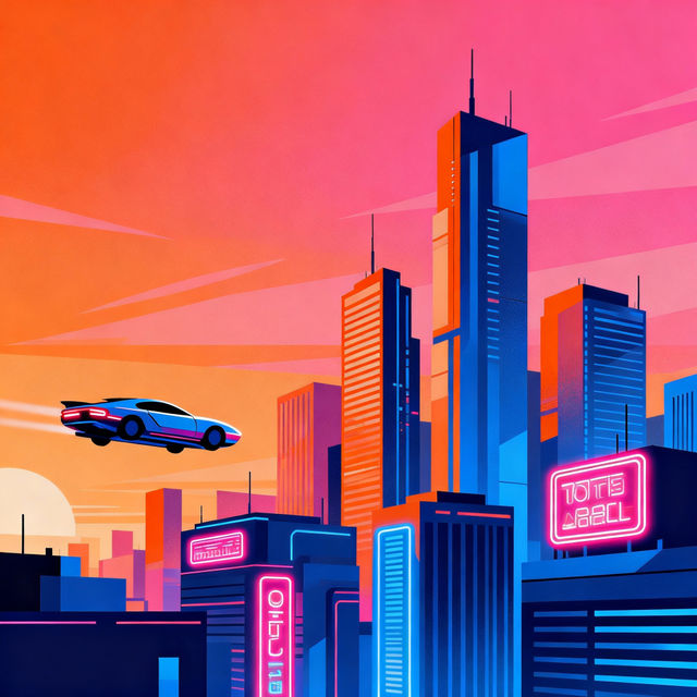 City Background Drawings - AI Generated gallery