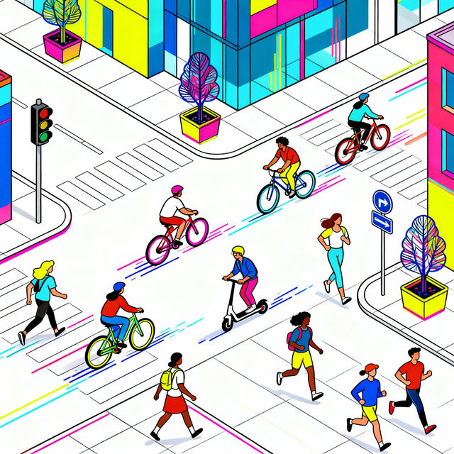 Active Transport Drawings - Created With AI gallery