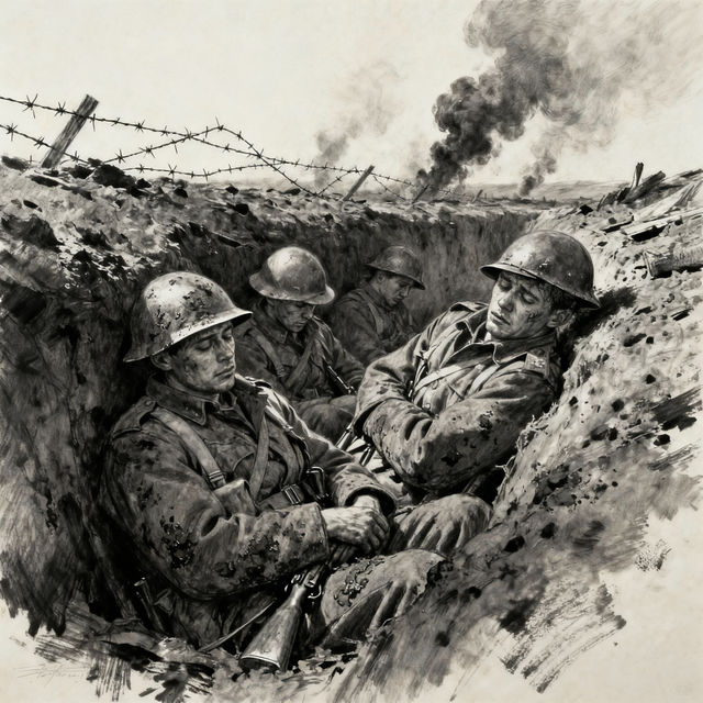 World War 2 Drawings - AI Generated gallery