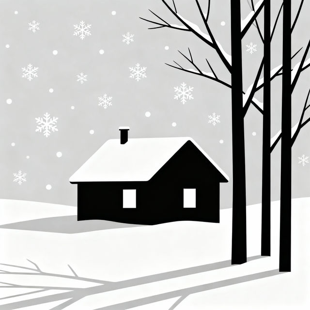 Winter Clip Art Black And White gallery