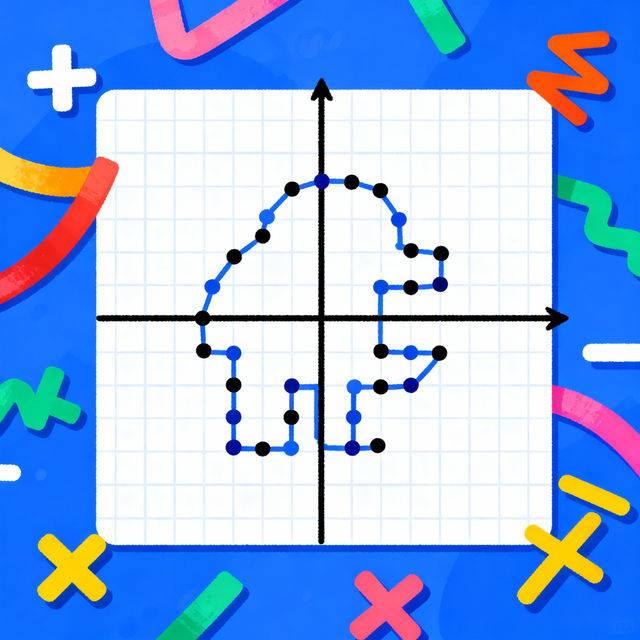 Coordinate Plane Mystery Pictures - Made With AI gallery
