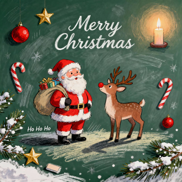 Christmas Chalkboard Art gallery