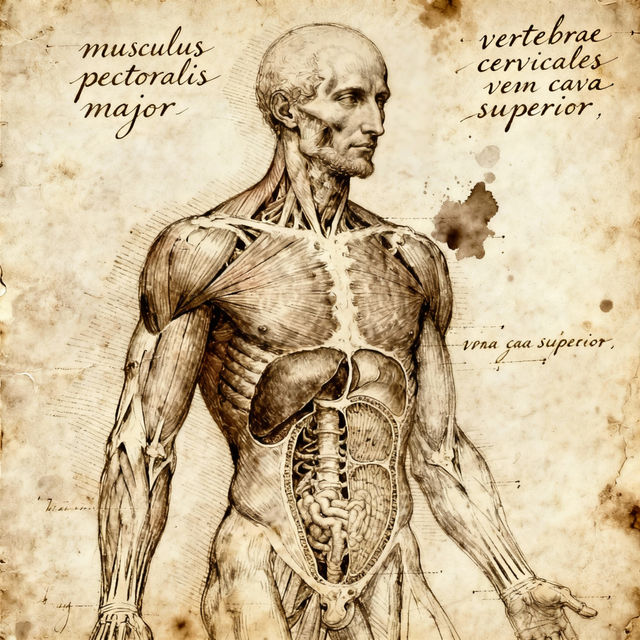 Da Vinci Man Drawing - AI Generated gallery