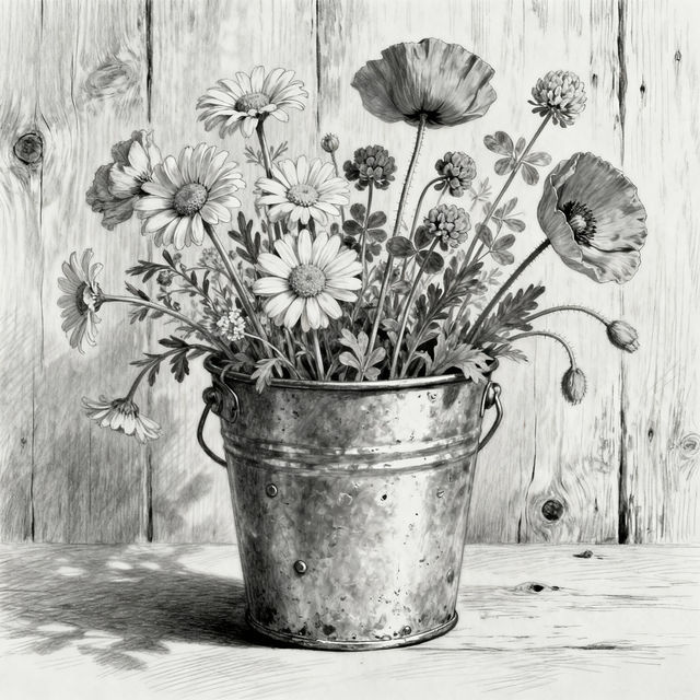 Bucket Drawings - AI Generated Art gallery