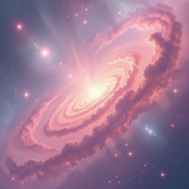 Pink Stars Wallpaper - AI Generated gallery