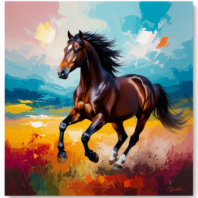 Horse Canvas Wall Art gallery