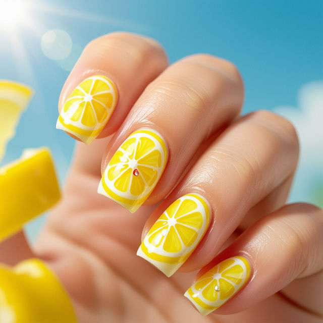 Lemon Nail Art gallery