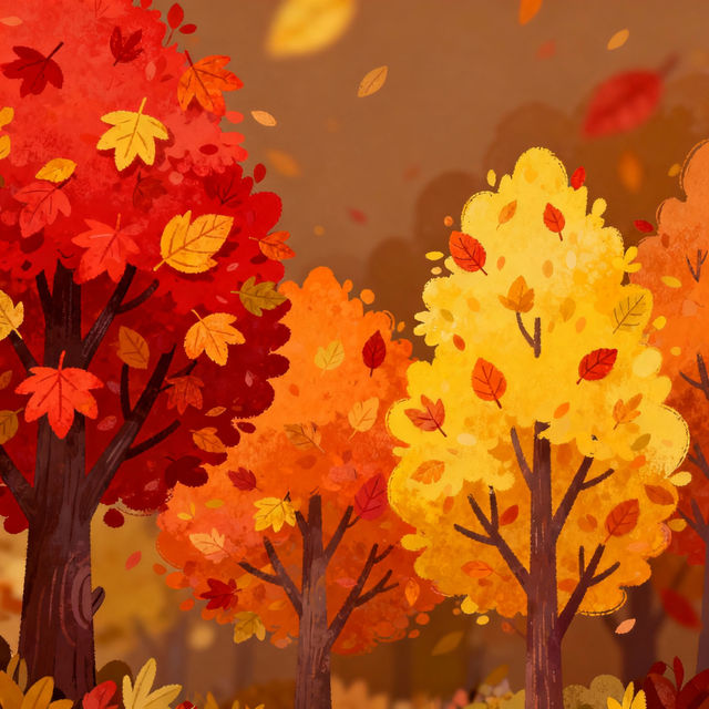 Fall Trees Drawing gallery