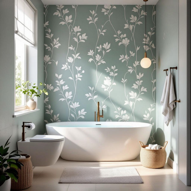 Bathroom Wallpaper For Walls gallery