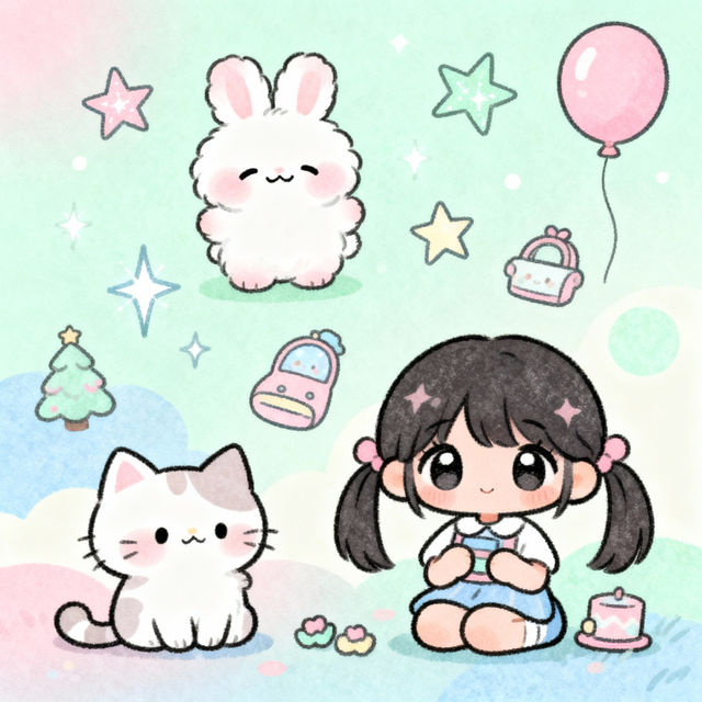 Cute Drawings - Made With AI gallery