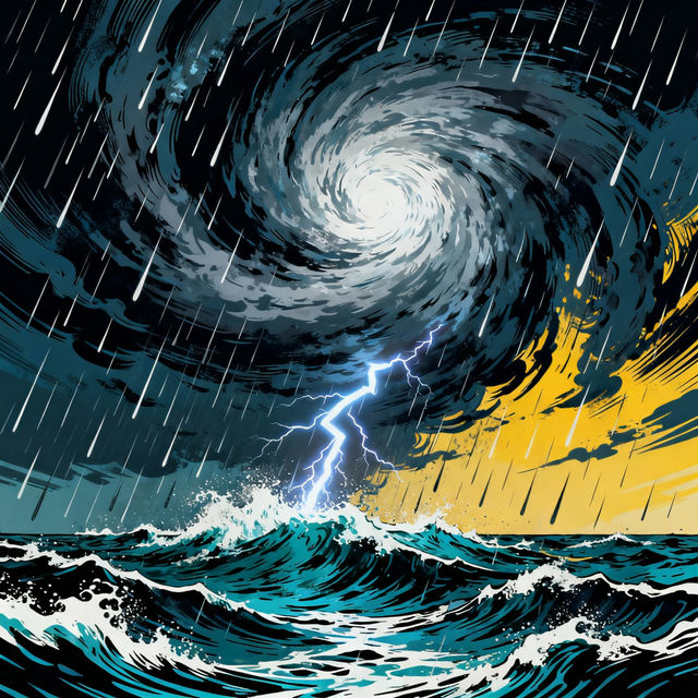 Typhoon Drawings - AI Generated gallery