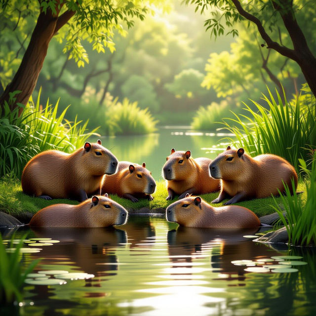 Cute Capybara Pictures gallery