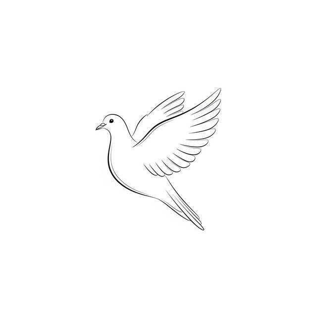 Generate a Beautiful Dove Drawing With AI gallery