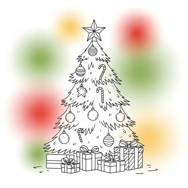 Easy Christmas Tree Drawing Ideas gallery