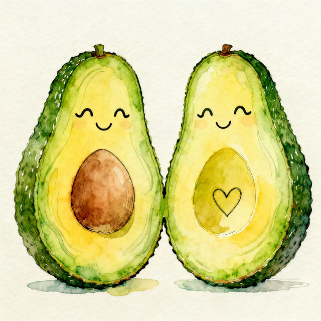 Avocado Drawings - Made With AI gallery