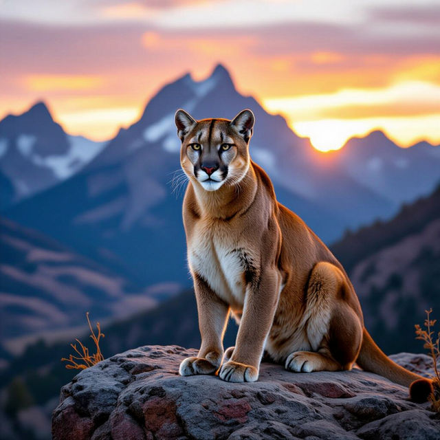 Mountain Lion Pictures - Generated by AI gallery