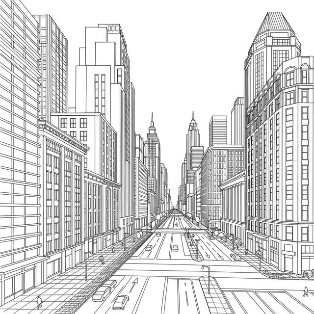 Explore 2 Point Perspective Drawings Created with AI gallery