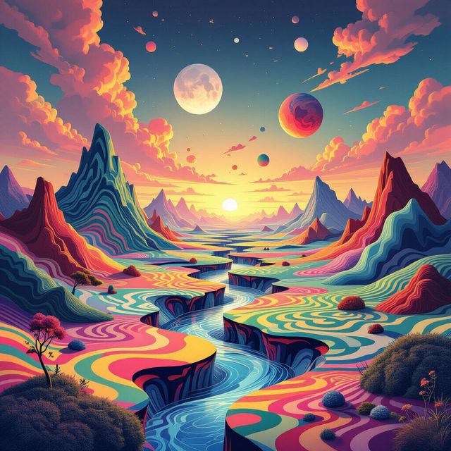 Optical Illusions Drawings - Made With AI gallery