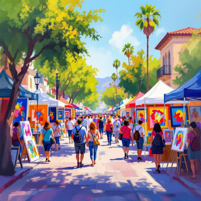 Pasadena Art Walk gallery