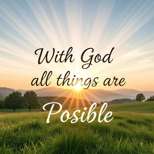 With God All Things Are Possible Wallpaper gallery