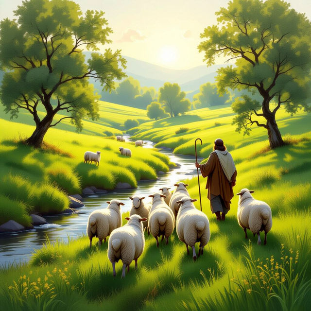 Psalm 23 Wallpapers - AI Generated gallery