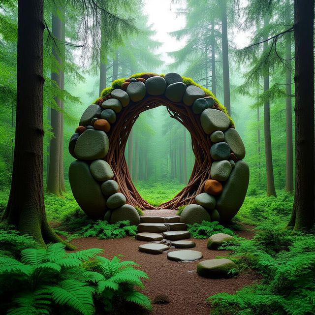 Land Art Examples - Created With AI gallery